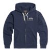 DOLAN FULL ZIP-SWEAT NAVY / BONE
