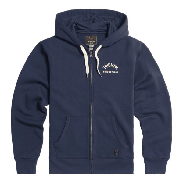 DOLAN FULL ZIP-SWEAT NAVY / BONE