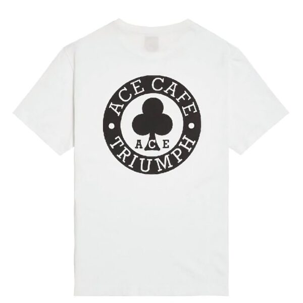 ACE CAFE PRINTED POCKET T-SHIRT WHITE