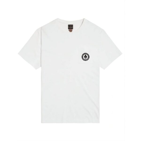 ACE CAFE PRINTED POCKET T-SHIRT WHITE