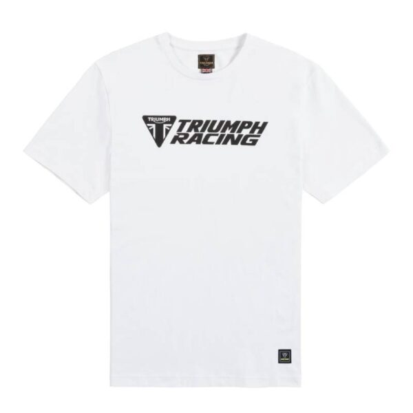 RACING TEE WHITE / BLACK